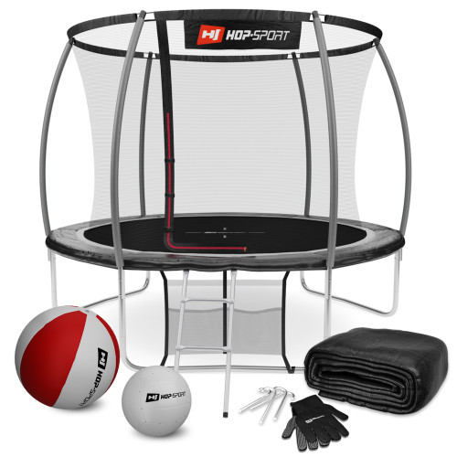 Купити Батут  Hop-Sport 10FT Premium 305 см black/grey із внутрішньою сіткою у Києві - фото №1